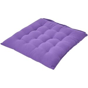 Homescapes Purple Seat Pad - Supportive Cotton Cushion Homescapes Purple Seat Pad - Supportive Cotton Cushion
