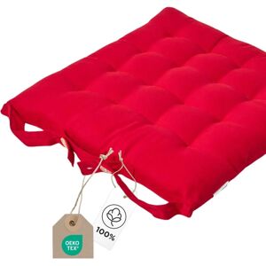 Homescapes Red Seat Pad - Seat Pad Homescapes Red Seat Pad - Seat Pad