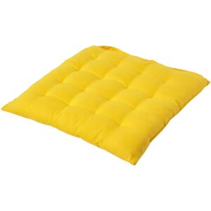 Homescapes Yellow Cotton Seat Pad - Seat Pad Homescapes Yellow Cotton Seat Pad - Seat Pad
