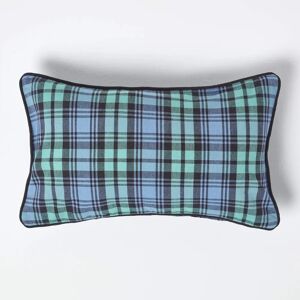 Homescapes Cotton Black Watch Tartan Cushion Cover - Cushion Cover Homescapes Cotton Black Watch Tartan Cushion Cover - Cushion Cover
