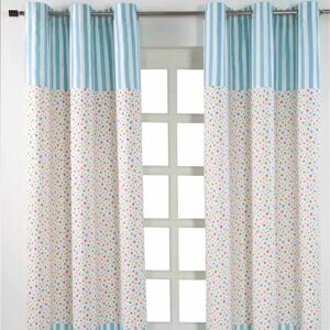 Homescapes Blue Multi Stars Curtain - Curtain Homescapes Blue Multi Stars Curtain - Curtain