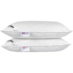 Homescapes White Duck Feather and Down Pillow - Supportive, Soft, UK Homescapes White Duck Feather and Down Pillow - Supportive, Soft, UK