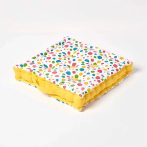 Homescapes Cotton Multi Coloured Polka Dot Floor Cushion - Floor Cushion Homescapes Cotton Multi Coloured Polka Dot Floor Cushion - Floor Cushion