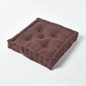Homescapes Chocolate Cotton Floor Cushion - Floor Cushion Homescapes Chocolate Cotton Floor Cushion - Floor Cushion