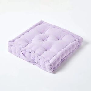 Homescapes Mauve Cotton Floor Cushion - Floor Cushion Homescapes Mauve Cotton Floor Cushion - Floor Cushion