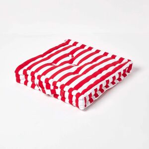 Homescapes Red Cotton Floor Cushion - Floor Cushion Homescapes Red Cotton Floor Cushion - Floor Cushion