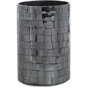 Homescapes Mosaic Glass Wind Light Large Candle Holder - Black - Candle Holder Homescapes Mosaic Glass Wind Light Large Candle Holder - Black - Candle Holder
