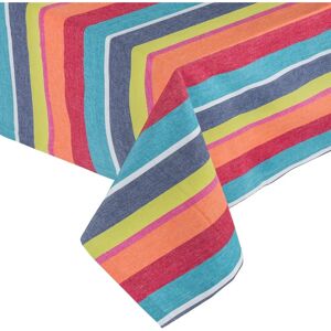 Homescapes Multi Color Stripe Tablecloth - Tablecloth Homescapes Multi Color Stripe Tablecloth - Tablecloth