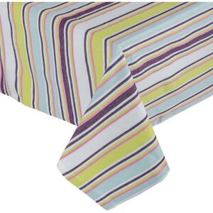 Homescapes Green Striped Cotton Tablecloth - Tablecloth Homescapes Green Striped Cotton Tablecloth - Tablecloth