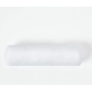 Homescapes White Microfibre Bolster Cushion - 30x9cm Homescapes White Microfibre Bolster Cushion - 30x9cm