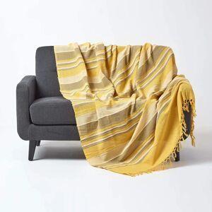 Homescapes Cotton Morocco Striped Throw - Unisex Homescapes Cotton Morocco Striped Throw - Unisex