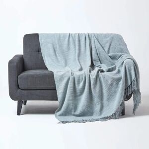 Homescapes Grey Nirvana Slub Cotton Throw - Bed or Sofa Cover Homescapes Grey Nirvana Slub Cotton Throw - Bed or Sofa Cover