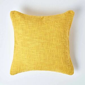 Homescapes Nirvana Cotton Ochre Yellow Cushion Cover - Pillow Cover Homescapes Nirvana Cotton Ochre Yellow Cushion Cover - Pillow Cover