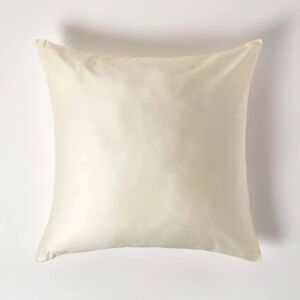 Homescapes Organic Cotton Pillowcase - Cream - 80 x 80 cm - 400TC - 600 Thread Count Homescapes Organic Cotton Pillowcase - Cream - 80 x 80 cm - 400TC - 600 Thread Count