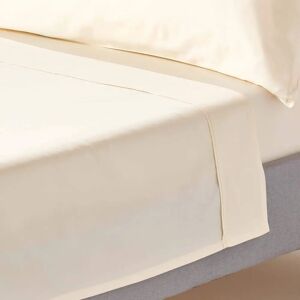 Homescapes Cream Organic Cotton Flat Sheet - Bed Sheet Homescapes Cream Organic Cotton Flat Sheet - Bed Sheet
