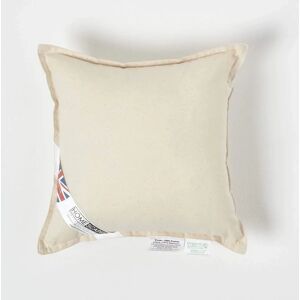 Homescapes Organic Cotton Cushion Beige 30x30cm - Cushion Type Homescapes Organic Cotton Cushion Beige 30x30cm - Cushion Type