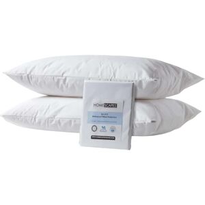 Homescapes White Waterproof Pillow Protector Pair - Pillow Protector Homescapes White Waterproof Pillow Protector Pair - Pillow Protector