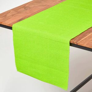 Homescapes Lime Green Cotton Table Runner - Table Runner Homescapes Lime Green Cotton Table Runner - Table Runner
