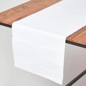 Homescapes Cotton White Table Runner - Table Runner Homescapes Cotton White Table Runner - Table Runner