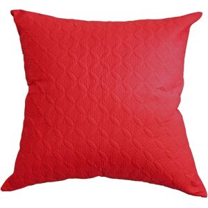 Homescapes Red Ultrasonic Quilted Embossed Cushion Cover 80x80cm Homescapes Red Ultrasonic Quilted Embossed Cushion Cover 80x80cm