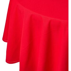 Homescapes Cotton Round Tablecloth - 178cm Red Homescapes Cotton Round Tablecloth - 178cm Red