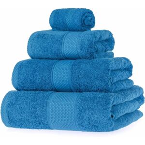 Homescapes Cobalt Blue Bath Towel Set - Towel Set Homescapes Cobalt Blue Bath Towel Set - Towel Set