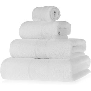 Homescapes Turkish Cotton Bath Towels Set White - Bath Towels Set Homescapes Turkish Cotton Bath Towels Set White - Bath Towels Set