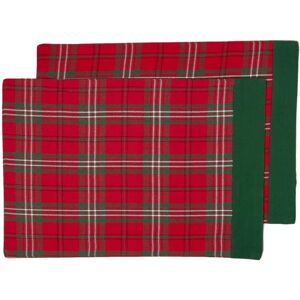 Homescapes Cotton Christmas Prince Edward Tartan Pack of 2 Placemats - Christmas Tableware Homescapes Cotton Christmas Prince Edward Tartan Pack of 2 Placemats - Christmas Tableware