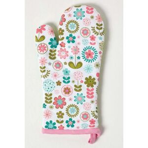 Homescapes Retro Flower Cotton Oven Glove - Oven Glove Homescapes Retro Flower Cotton Oven Glove - Oven Glove