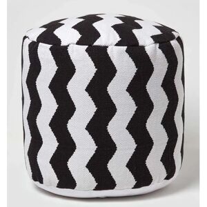 Homescapes Circular Chevron Footstool - Footstool Homescapes Circular Chevron Footstool - Footstool