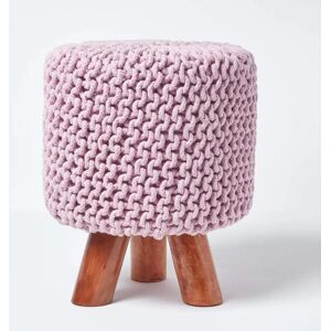 Homescapes Pink Tall Cotton Footstool - Footstool Homescapes Pink Tall Cotton Footstool - Footstool