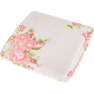 Homescapes Pink Coral Floral Cotton Towel - Towel Homescapes Pink Coral Floral Cotton Towel - Towel