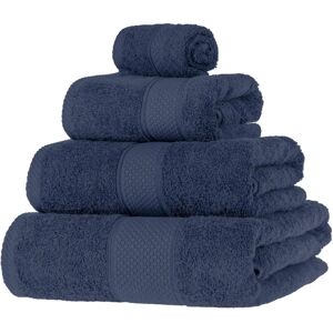 Homescapes Navy Blue Bath Towels Set - Bath Towels Homescapes Navy Blue Bath Towels Set - Bath Towels