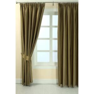 Homescapes Gold Jacquard Curtain Modern Striped Design Fully Lined - 66" X 54" Drop Homescapes Gold Jacquard Curtain Modern Striped Design Fully Lined - 66" X 54" Drop