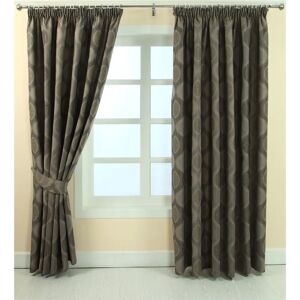 Homescapes Grey Jacquard Curtain Modern Curve Design Fully Lined - 46" X 72" Drop Homescapes Grey Jacquard Curtain Modern Curve Design Fully Lined - 46" X 72" Drop