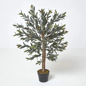 Homescapes Green Olive Tree Artificial Plant with Pot - Unisex Homescapes Green Olive Tree Artificial Plant with Pot - Unisex