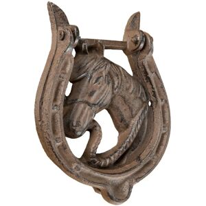 Homescapes Horse and Horseshoe Door Knocker - Door Knocker Homescapes Horse and Horseshoe Door Knocker - Door Knocker