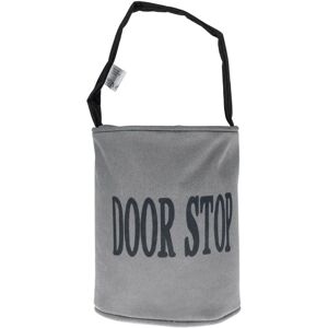 Homescapes Grey and Black Fabric Door Stop with Handle - Door Stop Homescapes Grey and Black Fabric Door Stop with Handle - Door Stop