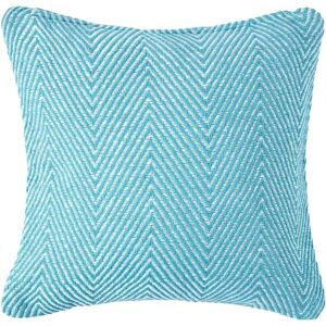 Homescapes Teal Chevron Cushion Cover - Cushion Cover Homescapes Teal Chevron Cushion Cover - Cushion Cover