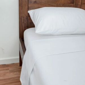 Homescapes White Luxury Brushed Cotton Flannelette Flat Sheet - Flat Sheet Homescapes White Luxury Brushed Cotton Flannelette Flat Sheet - Flat Sheet