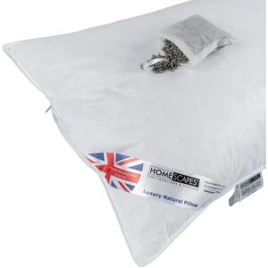 Homescapes Lavender Pillow - Goose Feather & Down with Dried Lavender Homescapes Lavender Pillow - Goose Feather & Down with Dried Lavender