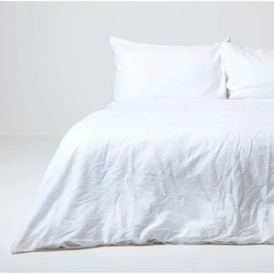 Homescapes White Linen Super King Duvet Cover Set Homescapes White Linen Super King Duvet Cover Set