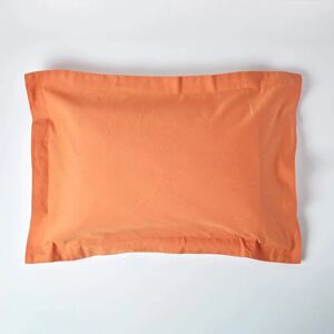 Homescapes King Burnt Orange Linen Oxford Pillowcase - Pillowcase Homescapes King Burnt Orange Linen Oxford Pillowcase - Pillowcase