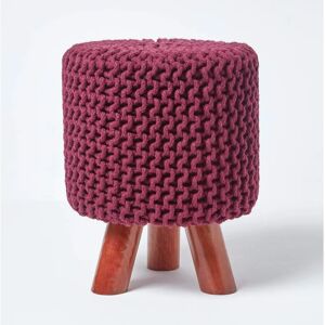 Homescapes Pouf en Coton Violet Foncé - Pouf - Publicité Homescapes Pouf en Coton Violet Foncé - Pouf - Publicité