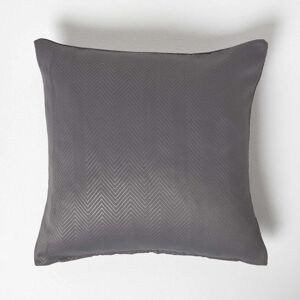 Homescapes Dark Grey Herringbone Chevron Cushion Cover - Cushion Cover Homescapes Dark Grey Herringbone Chevron Cushion Cover - Cushion Cover