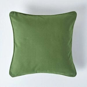 Homescapes Olive Green Cotton Cushion Cover - Cushion Cover Homescapes Olive Green Cotton Cushion Cover - Cushion Cover