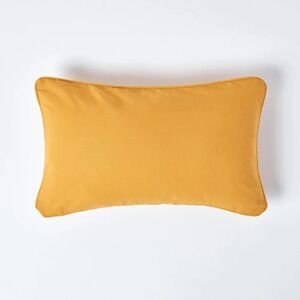 Homescapes Mustard Yellow Cotton Cushion Cover - 30x50cm Homescapes Mustard Yellow Cotton Cushion Cover - 30x50cm