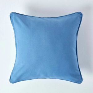 Homescapes Cotton Cushion Cover Bright Blue - Cushion Cover Homescapes Cotton Cushion Cover Bright Blue - Cushion Cover