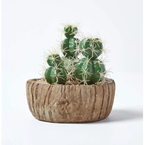 Homescapes Echinocactus Artificial Cactus - 15cm Green Indoor Decor Homescapes Echinocactus Artificial Cactus - 15cm Green Indoor Decor