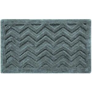 Homescapes Grey Super Absorbent Thick Pile Chevron Non Slip Bath Mat - Bathmat Homescapes Grey Super Absorbent Thick Pile Chevron Non Slip Bath Mat - Bathmat